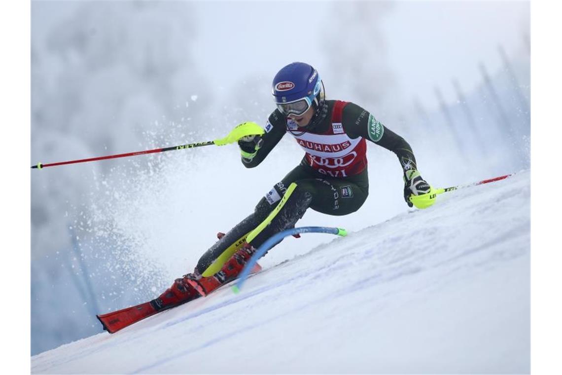 Startete mit einem Sieg in die Saison: Mikaela Shiffrin. Foto: Alessandro Trovati/AP/dpa