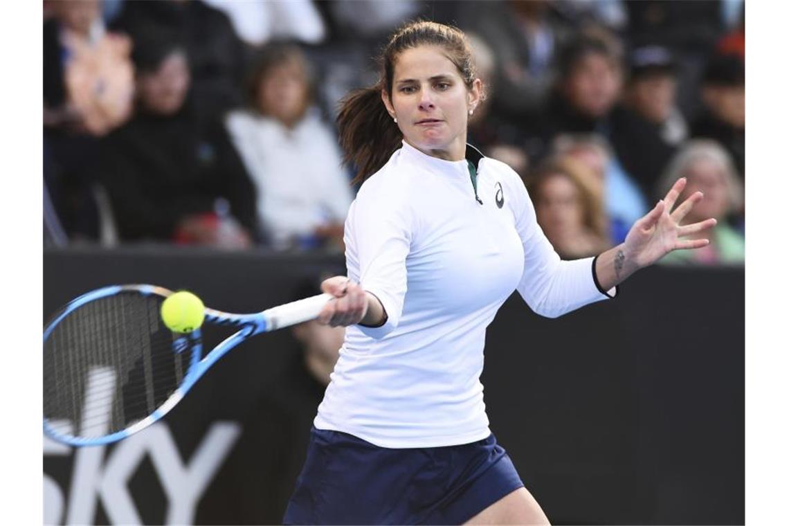 Görges startet Titelverteidigung in Auckland mit Sieg Startete wie auch Laura Siegemund mit einem Sieg ins Tennisjahr 2020: Julia Görges. Foto: Chris Symes/Photosport/dpa