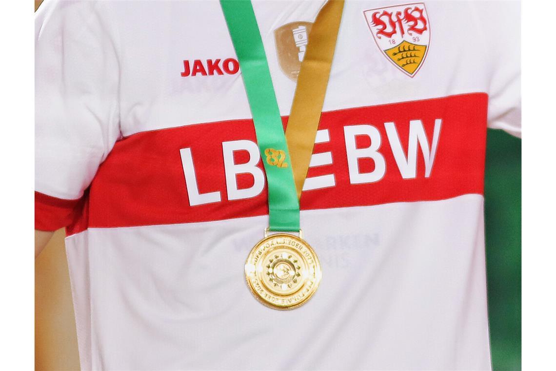 Wiedersehen vor Gericht? Statt Winamax war beim Pokalfinale bereits der neue Hauptsponsor LBBW auf der Brust der VfB-Profis zu sehen.