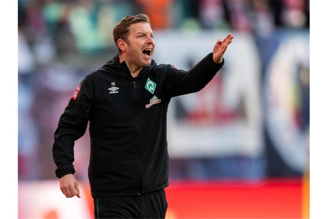 Steckt mit Werder Bremen mitten im Abstiegskampf: Trainer Florian Kohfeldt. Foto: Robert Michael/dpa