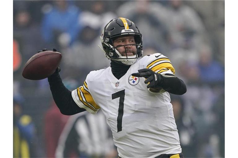 Steelers-Quarterback Ben Roethlisberger schied mit Pittsburgh aus. Foto: Evan Vucci/AP/dpa