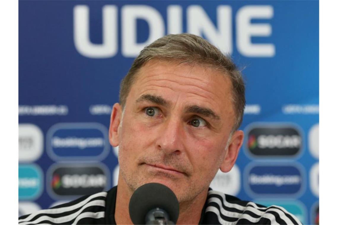 U21 will Titel-Krönung vs. Spanien - Tah: „Moment genießen“ Stefan Kuntz sieht Gegner Spanien im EM-Endspiel in der Favoritenrolle. Foto: Cezaro De Luca