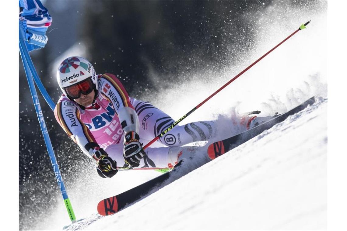 Stefan Luitz ist vor dem Heimrennen in Garmisch-Partenkirchen nicht in Topform. Foto: Anthony Anex/KEYSTONE/dpa