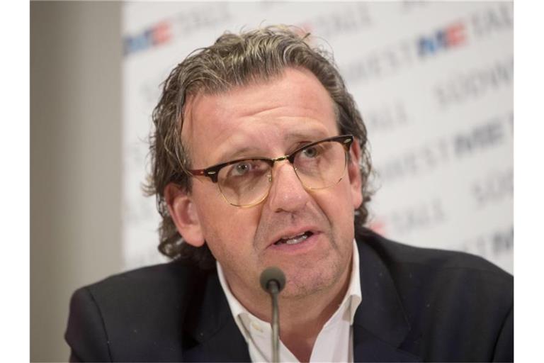 Stefan Wolf, Präsident des Arbeitgeberverbandes Gesamtmetall, rechnet auch für 2021 mit einem Rückgang der Umsätze in der Metall- und Elektroindustrie. Foto: Marijan Murat/dpa/Archiv