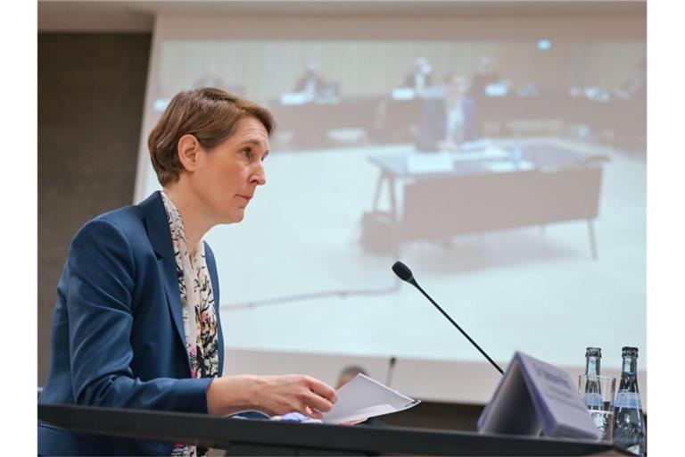 Stefanie Hinz, Polizeipräsidentin des Landes-Baden-Württemberg. Foto: Marijan Murat/dpa
