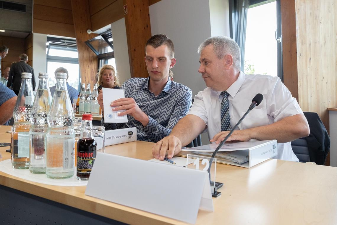 Steffen Degler und Michael Malcher (von links), AfD-Fraktion im Backnanger Gemeinderat. Archivfoto: J. Fiedler