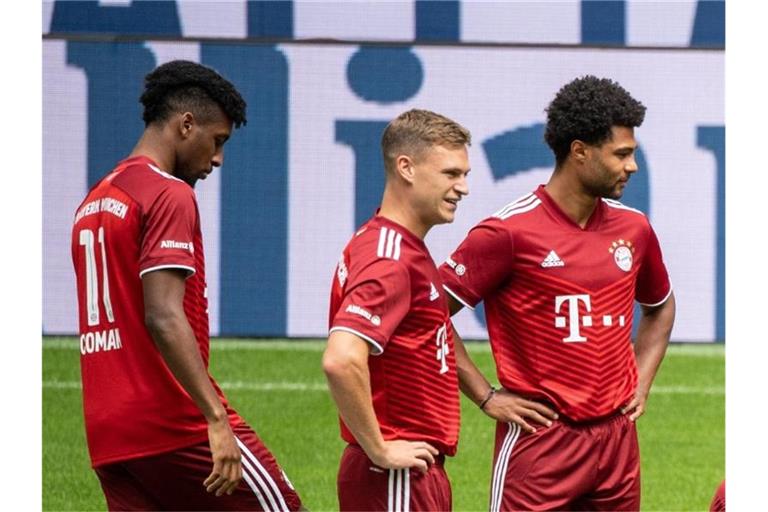 Steht bei den Bayern vor einer Vertragsverlängerung: Joshua Kimmich (M). Foto: Matthias Balk/dpa