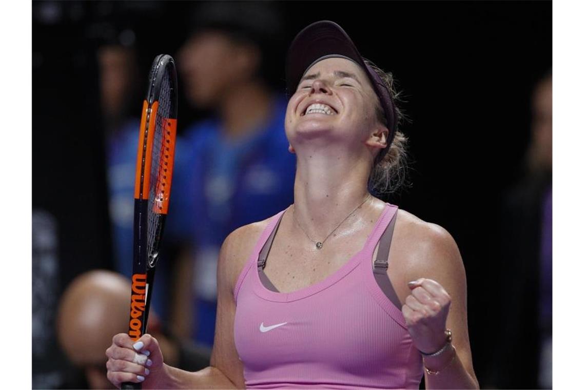Steht bei den WTA Finals erneut im Endspiel: Jelina Switolina. Foto: Andy Wong/AP/dpa