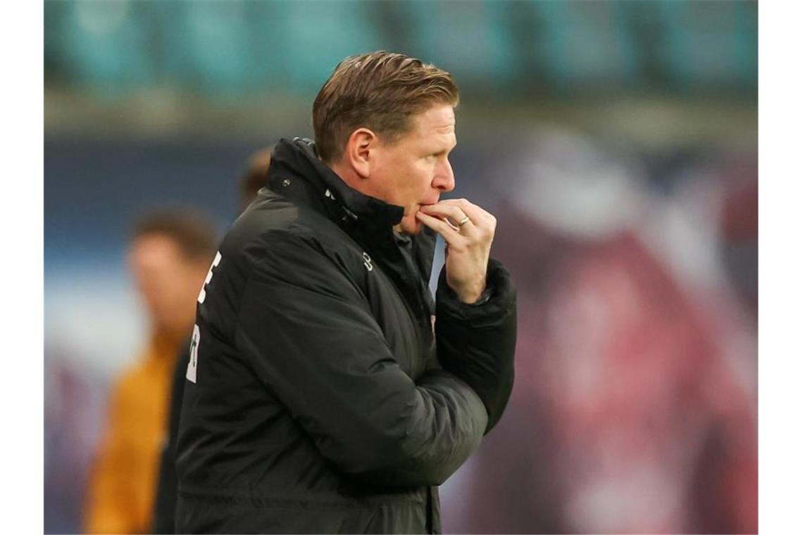 Fußball-Bundesliga: Sechs Spiele, sechs Köpfe Steht beim 1. FC Köln unter Erfolgsdruck: Trainer Markus Gisdol. Foto: Jan Woitas/dpa-Zentralbild/dpa