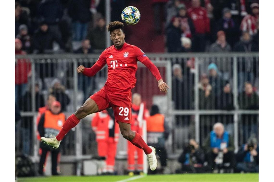 FC Bayern: Coman und Hernández machen Flick happy Steht dem FC Bayern wieder zur vollen Verfügung: Kingsley Coman. Foto: Matthias Balk/dpa