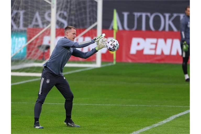 Steht gegen Nordmazedonien im DFB-Tor: Marc-André ter Stegen. Foto: Stefan Constantin/dpa