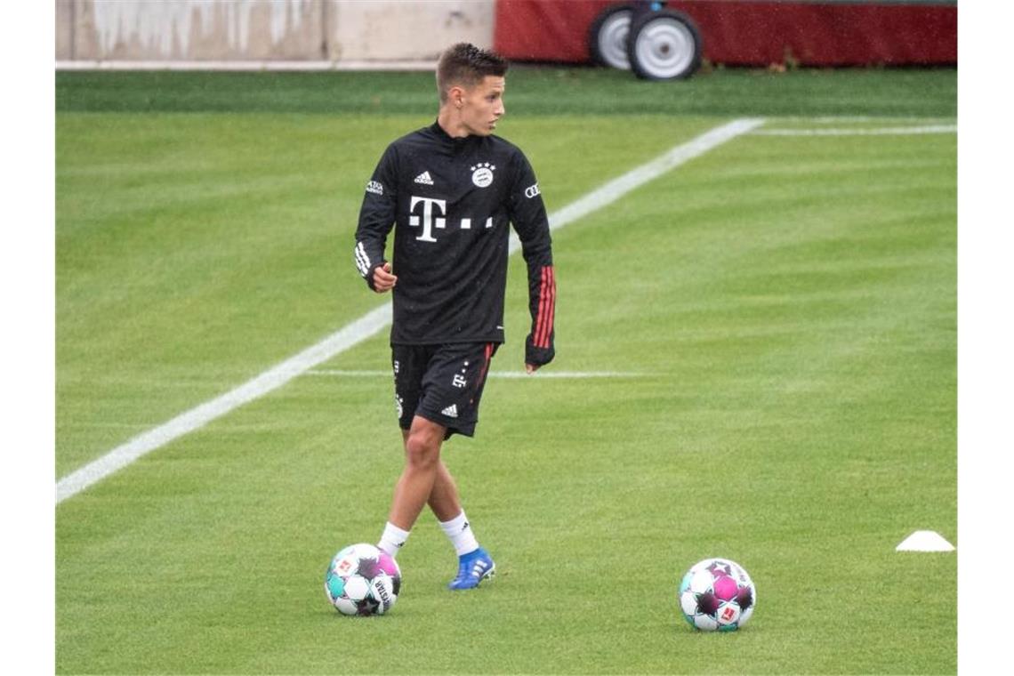 Steht gegen Union Berlin überraschend in Bayerns Startelf: Tiago Dantas. Foto: Matthias Balk/dpa