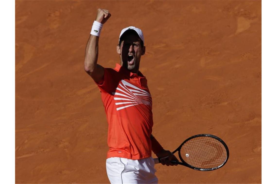 Steht im Finale von Madrid: Novak Djokovic. Foto: Bernat Armangue/AP