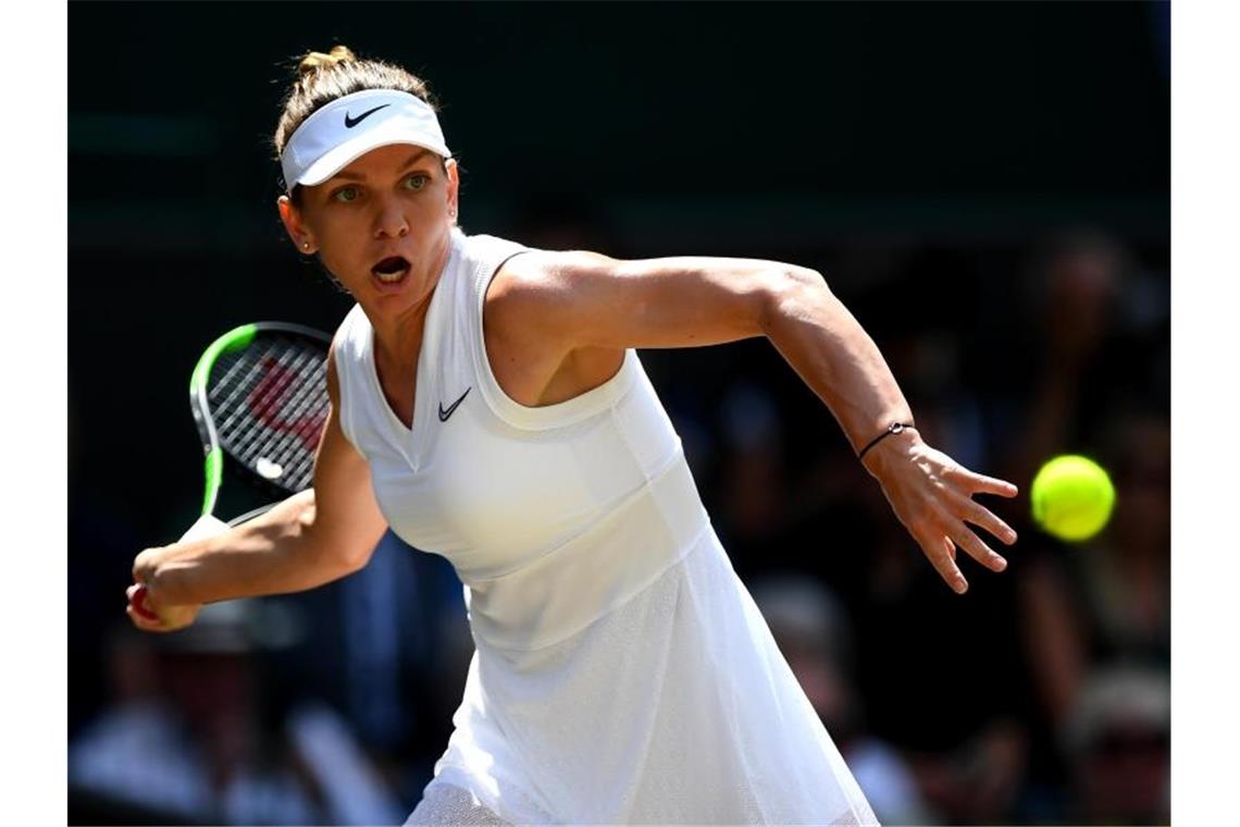 Steht im Finale von Wimbledon: Die Rumänin Simona Halep. Foato: Victoria Jones/PA Wire Foto: Victoria Jones