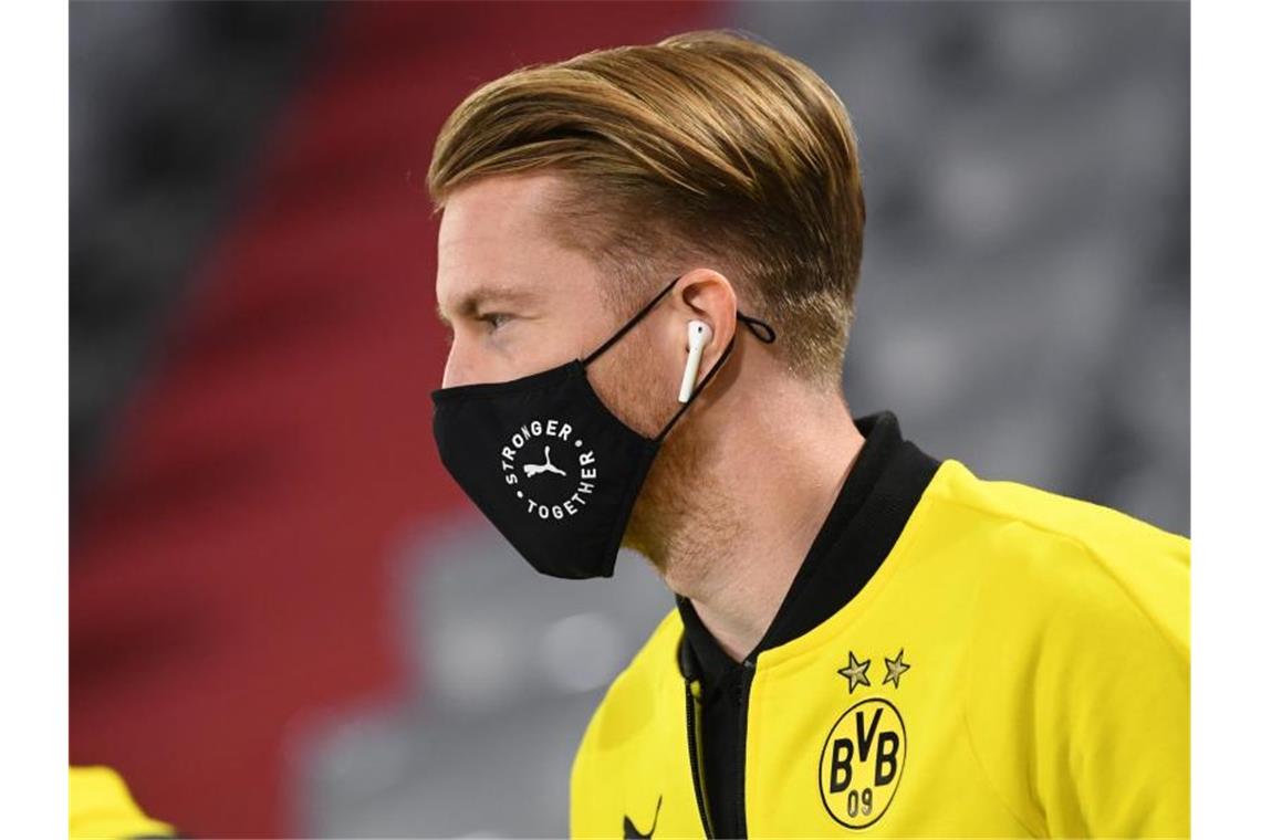 Bayern ohne Goretzka gegen Dortmund - Reus in BVB-Startelf Steht im Supercup gegen Bayern in der BVB-Startelf: Kapitän Marco Reus. Foto: Sven Hoppe/dpa-Pool/dpa