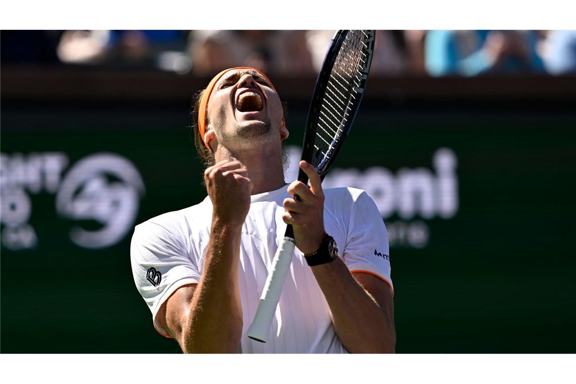 Steht im Viertelfinale von Indian Wells: Alexander Zverev. (Archiv-Foto)