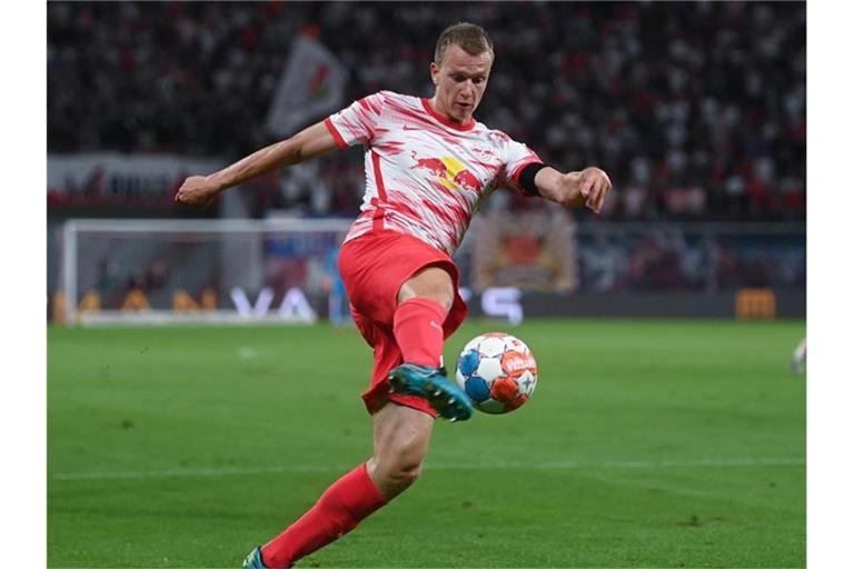 Steht in der Leipziger Startelf: Lukas Klostermann. Foto: Hendrik Schmidt/dpa-Zentralbild/ZB