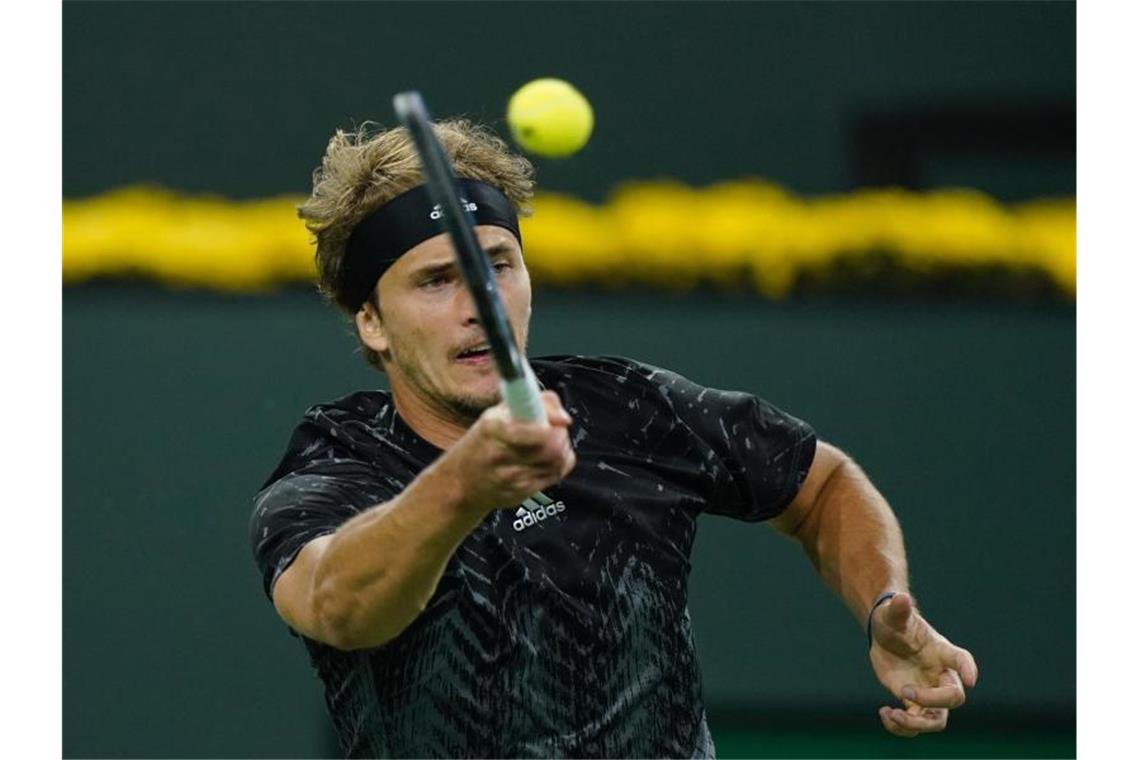 Steht in Indian Wells im Viertelfinale: Alexander Zverev. Foto: Mark J. Terrill/AP/dpa