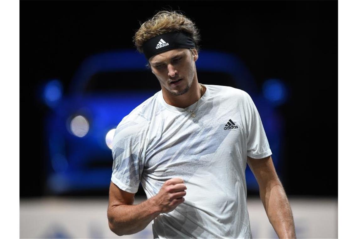 Zverev, Struff und Krawietz/Mies in Köln weiter Steht in Köln im Viertelfinale: Alexander Zverev. Foto: Jonas Güttler/dpa