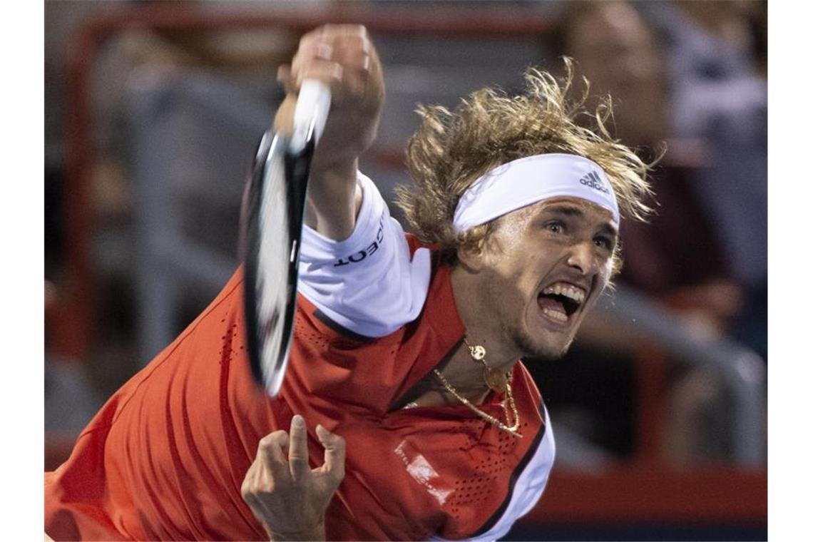 Steht in Montreal im Achtelfinale: Alexander Zverev. Foto: Paul Chiasson/The Canadian Press/AP