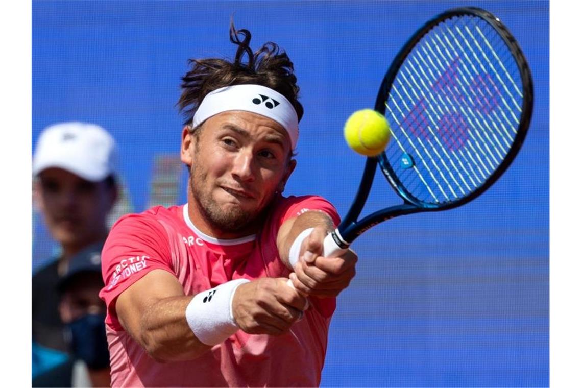 Zverev lässt in München die Muskeln spielen Steht in München im Viertelfinale: Casper Ruud. Foto: Sven Hoppe/dpa