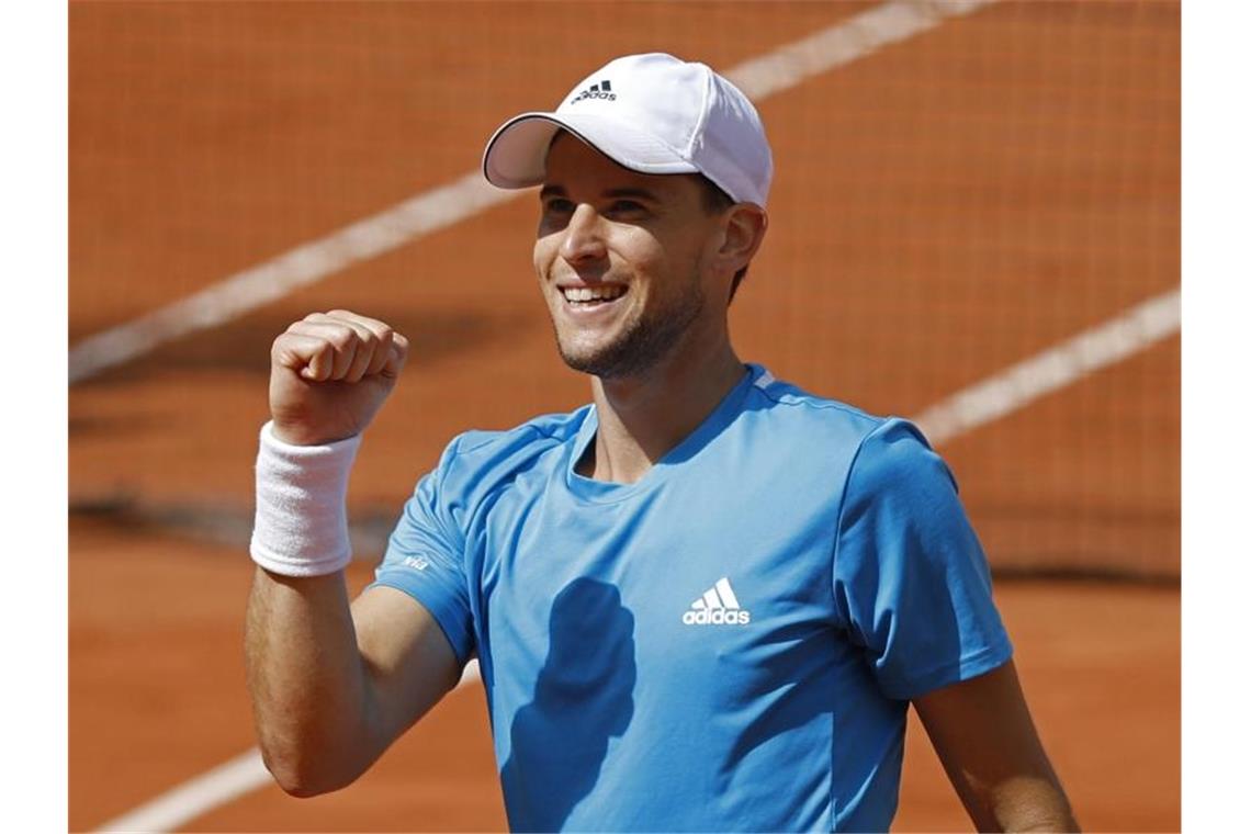 Steht in Paris in der Runde der letzten Vier: Dominic Thiem. Foto: Jean-Francois Badias/AP