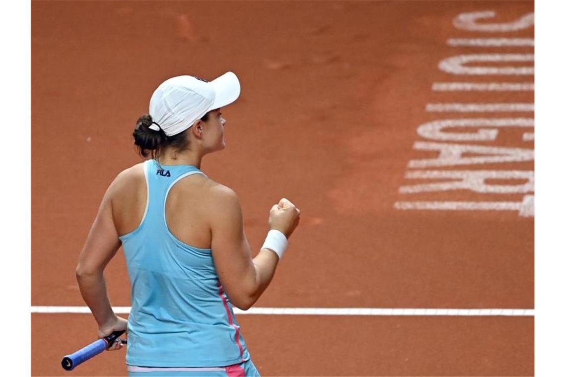 Barty und Sabalenka erreichen Endspiel in Stuttgart Steht in Stuttgart im Endspiel: Ashleigh Barty. Foto: Marijan Murat/dpa