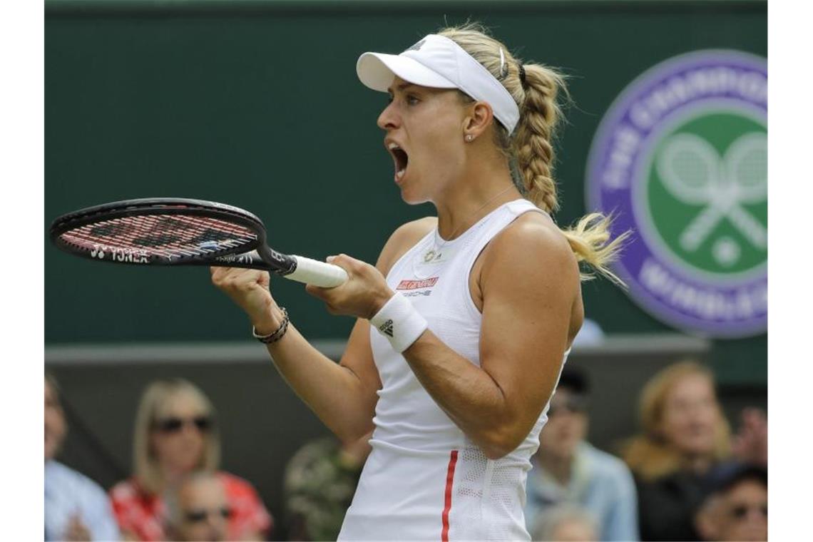 Steht in Wimbledon in der zweiten Runde: Angelique Kerber. Foto: Ben Curtis/AP