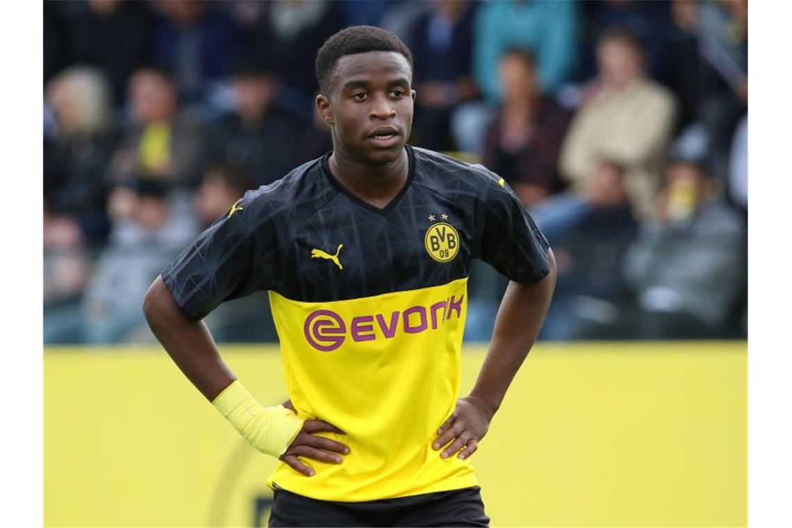 Steht kurz davor, der bis dato jüngste Bundesliga-Spieler zu werden: Dortmunds Youssoufa Moukoko. Foto: Revierfoto/dpa