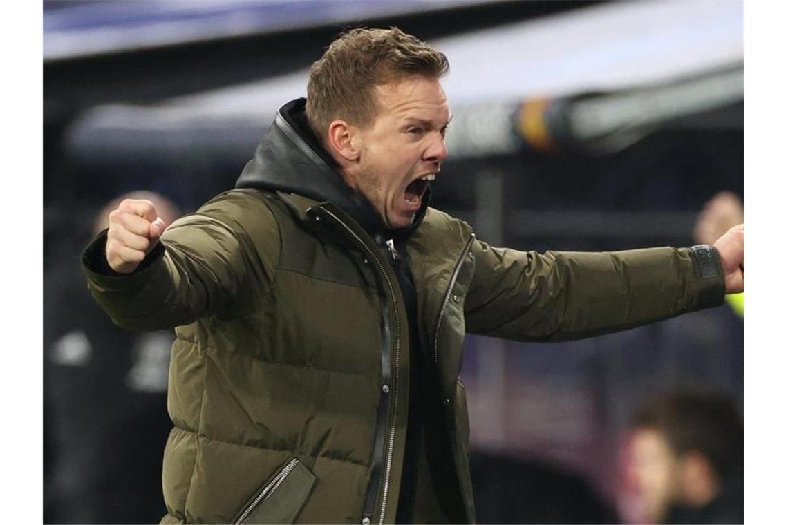 „Kein One-Hit-Wonder“: Nagelsmann sieht RB-Reife Steht mit Leipzig erneut in der K.o.-Runde der Königsklasse: RB-Coach Julian Nagelsmann. Foto: Jan Woitas/dpa-Zentralbild/dpa