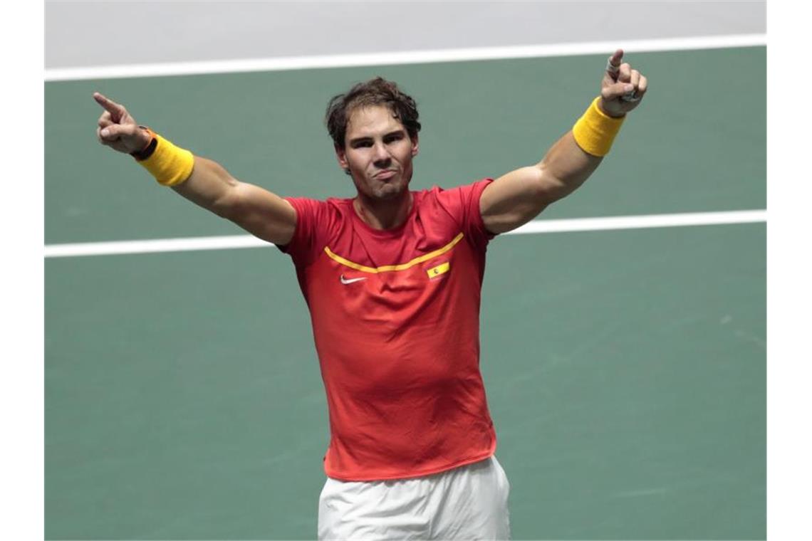 Steht mit Spanien im Davis-Cup-Endspiel: Rafael Nadal. Foto: Bernat Armangue/AP/dpa