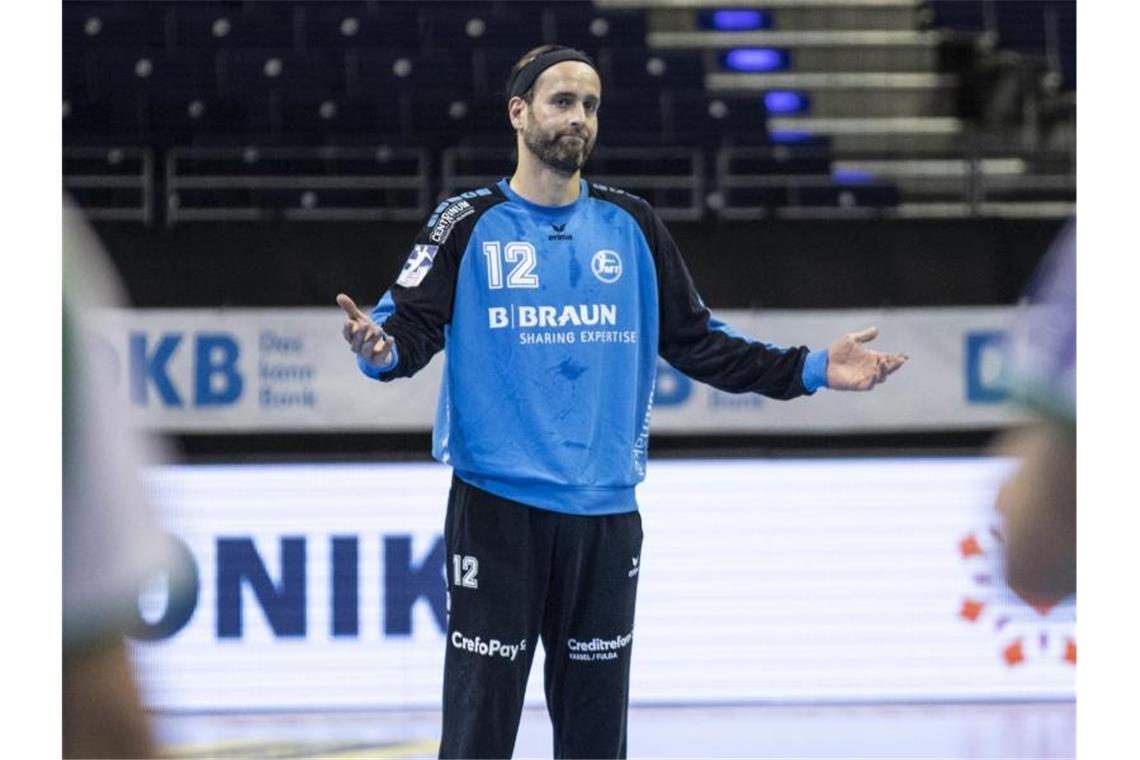DHB-Team in Graz ohne Heinevetter, Dissinger und Metzner Steht nicht im Aufgebot für die EM-Qualifikation gegen Österreich: Torhüter Silvio Heinevetter. Foto: Andreas Gora/dpa