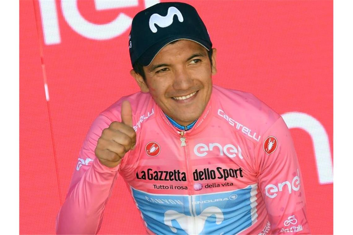 Steht vor dem Gesamtsieg beim 102. Giro d'Italia: Richard Carapaz. Foto: Gian Mattia D'alberto/Lapresse via ZUMA Press