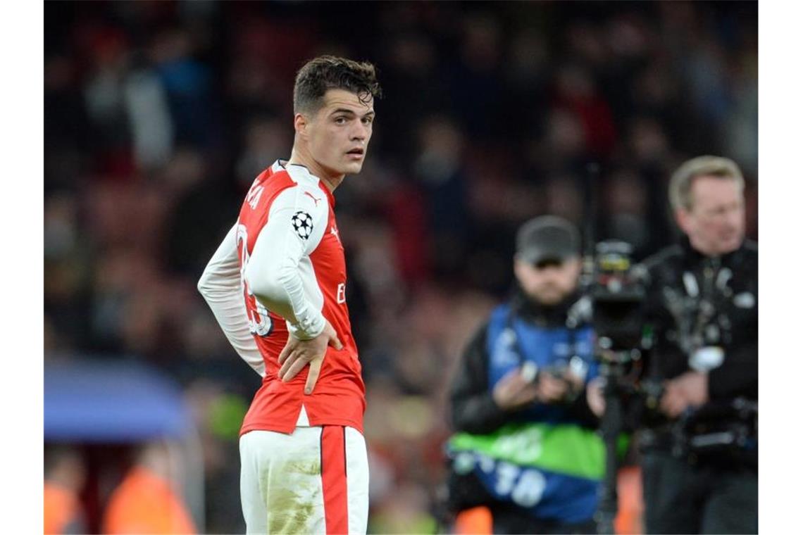 Götze, Draxler, Xhaka: Hertha und die Transfergerüchte Steht vor einer Rückkehr in die Bundesliga: Granit Xhaka. Foto: Andreas Gebert/dpa