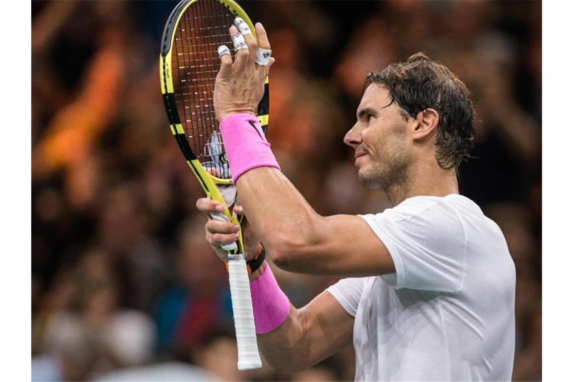 Steht wieder an der Spitze der Weltrangliste: Spaniens Tennistar Rafael Nadal. Foto: Aurelien Morissard/XinHua/dpa