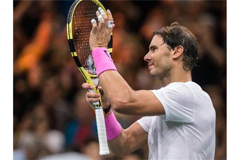 Steht wieder an der Spitze der Weltrangliste: Spaniens Tennistar Rafael Nadal. Foto: Aurelien Morissard/XinHua/dpa