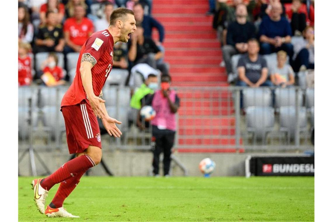 Nagelsmann greift durch: Vier Veränderungen bei den Bayern Steht wieder in der Startelf des FC Bayern: Niklas Süle. Foto: Matthias Balk/dpa