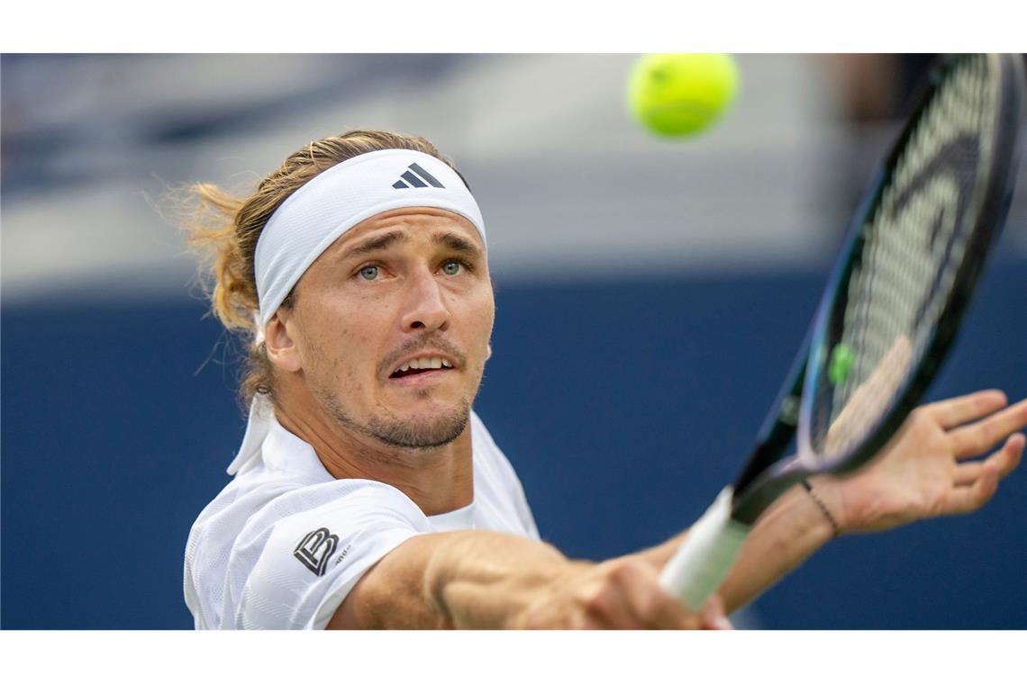 500. Sieg auf der Tour: Zverev in Toronto im Achtelfinale Steigerte sich nach dem verlorenen ersten Satz und steht jetzt im Achtelfinale: Alexander Zverev.
