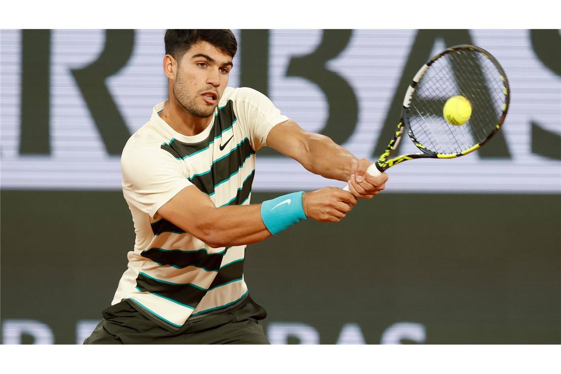 Alcaraz wieder im Finale der French Open Steigerte sich sukzessive: Alcaraz.