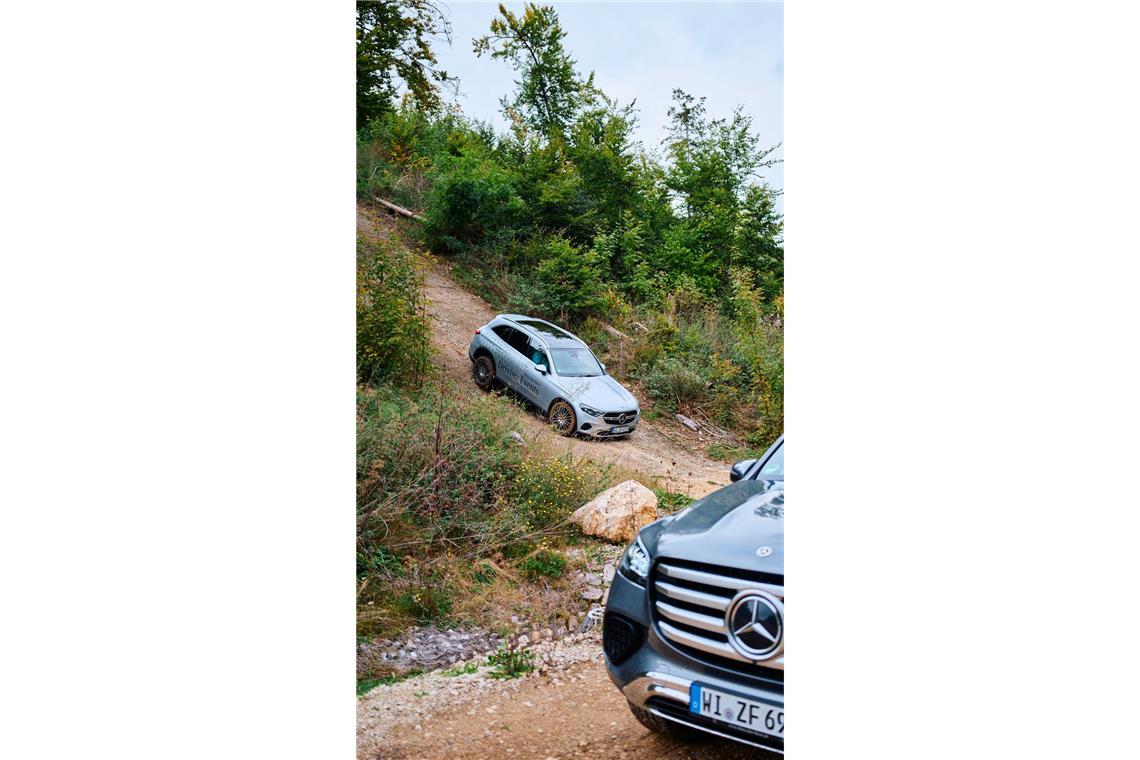 Steile und unbefestigte Straßen gibt es im Off-Road-Gelände des Testzentrums in Immendingen