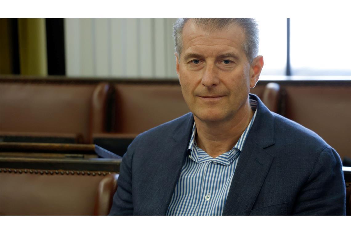 Stephan Hensel, der Ex-Mann von Christina Block, antwortete ruhig auf die Fragen der Verteidigung.