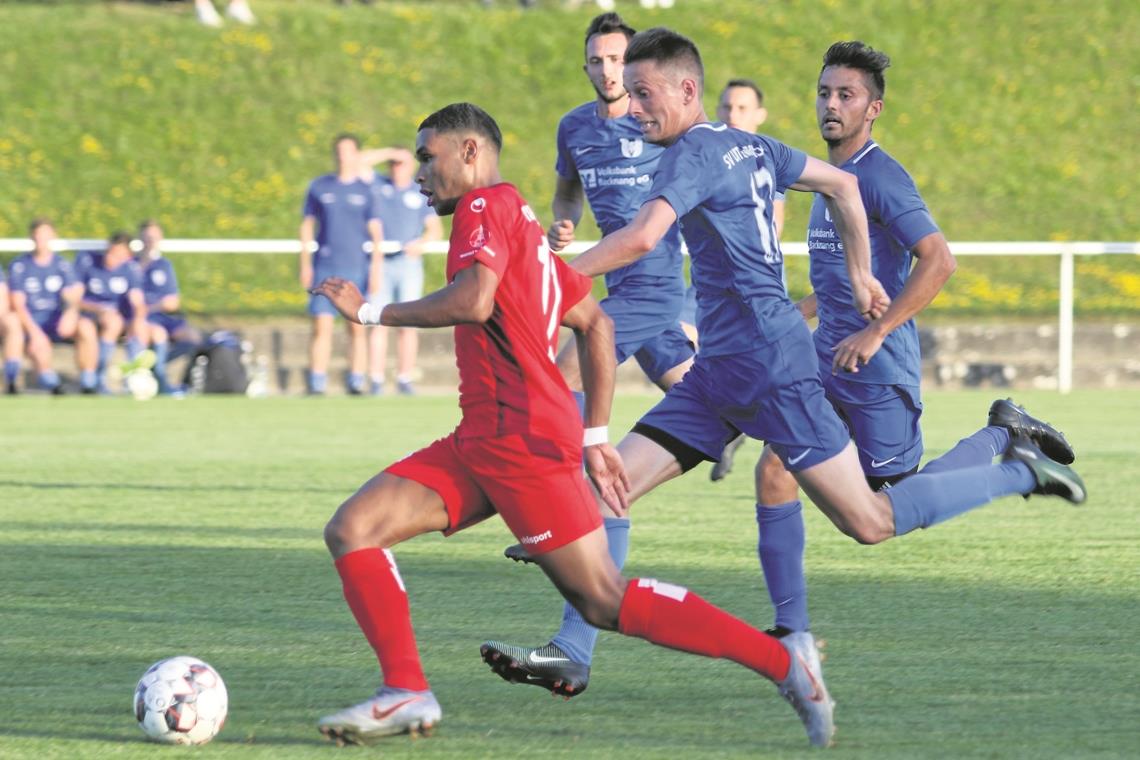 Nach 0:2 noch 6:2 Steuerte zwei Treffer zum TSG-Sieg bei: Zugang Emmanuel McDonald.Foto: A. Hornauer