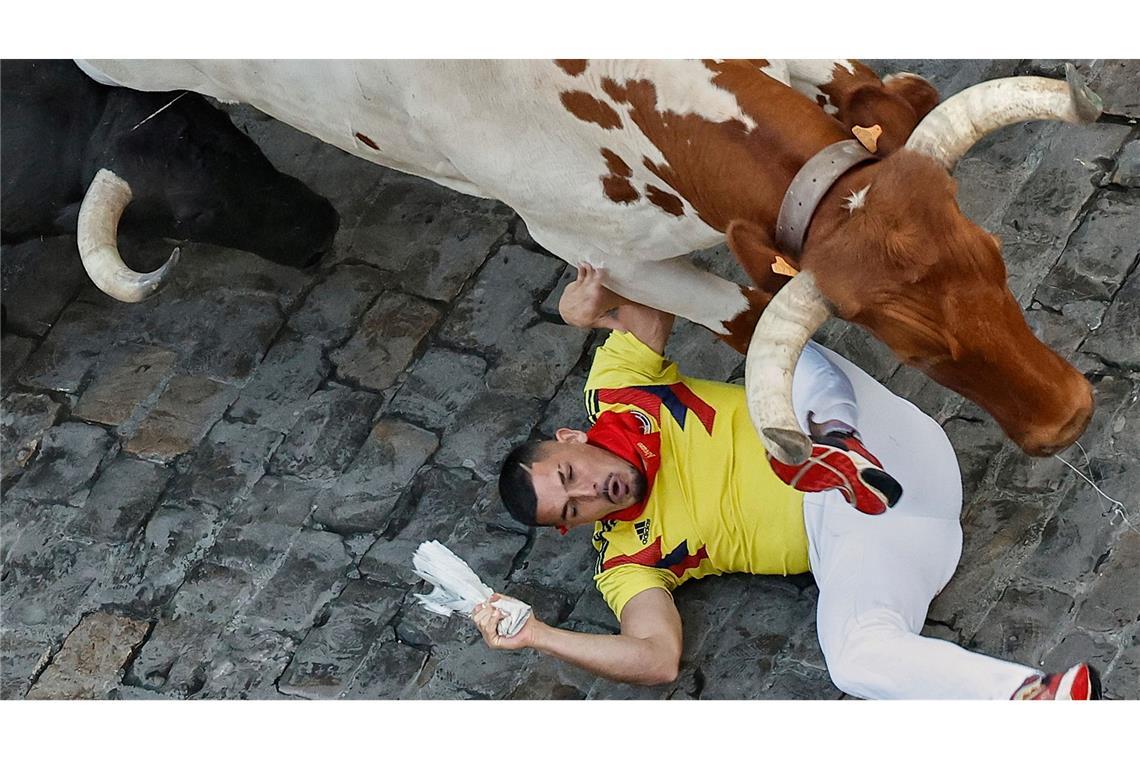 Bilder des Tages Stiertreiben in Pamplona