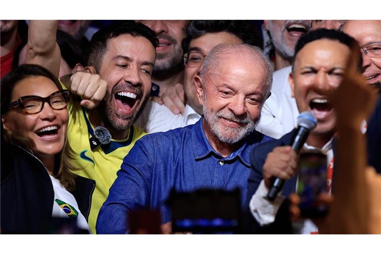 Strahlender Luiz Inácio Lula da Silva (80): Nächtlicher Jubel in Brasilien nach dem Ausgang der Präsidentschaftswahl.