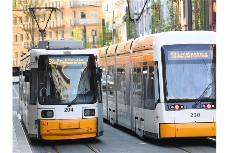 Straßenbahnen am Mainzer Hauptbahnhof. Foto: Arne Dedert