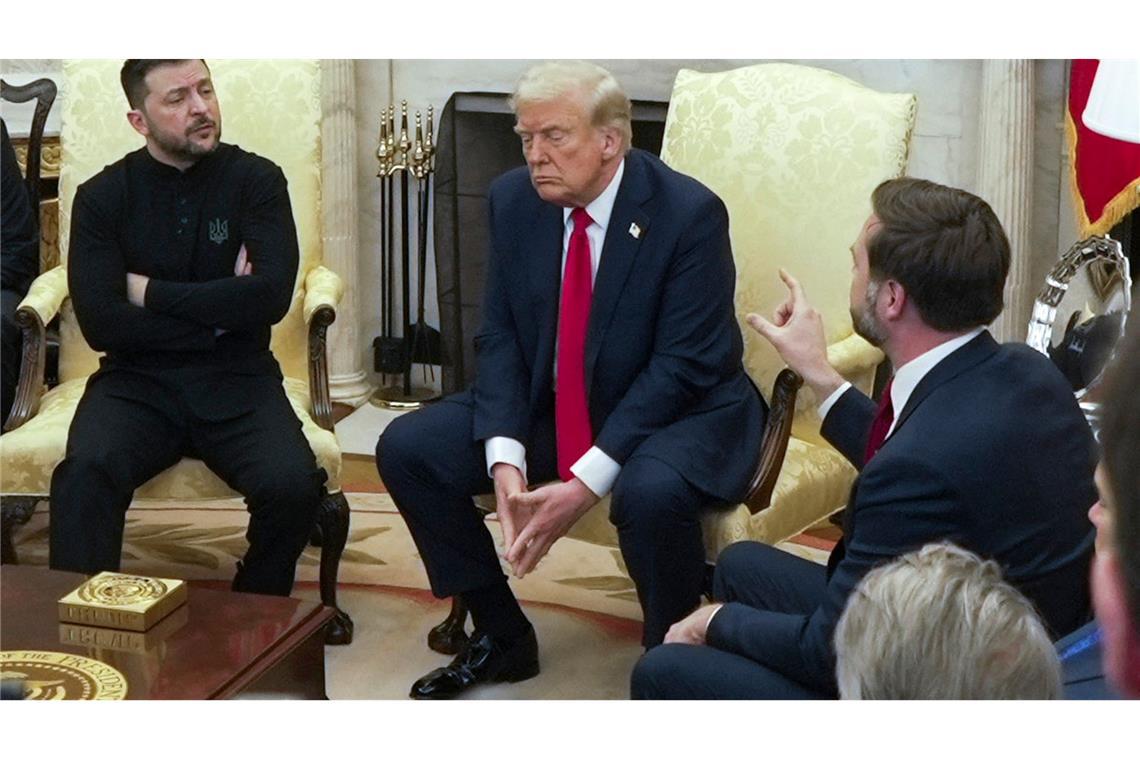 USA und Ukraine wollen Rohstoffdeal am 26. April abschließen Streit vor laufenden Kameras: Die Bilder vom Zerwürfnis im Weißen Haus gingen um die Welt. (Archivbild)