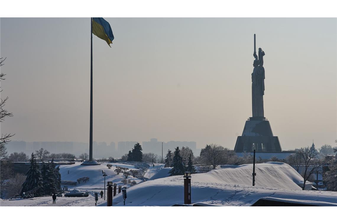 Strenges Frostwetter hat die ukrainische Hauptstadt im Griff.