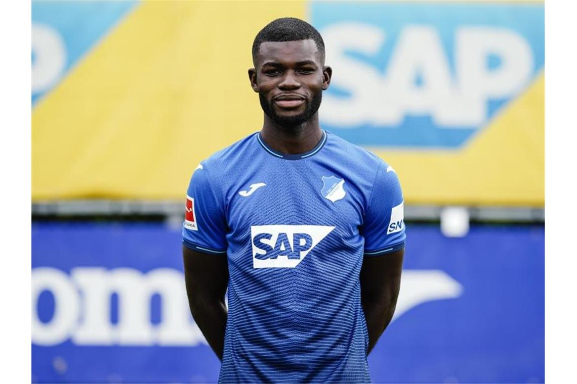 Stürmer Ihlas Bebou beim Mannschaftsfototermin der TSG 1899 Hoffenheim. Foto: Uwe Anspach/dpa/Archivbild