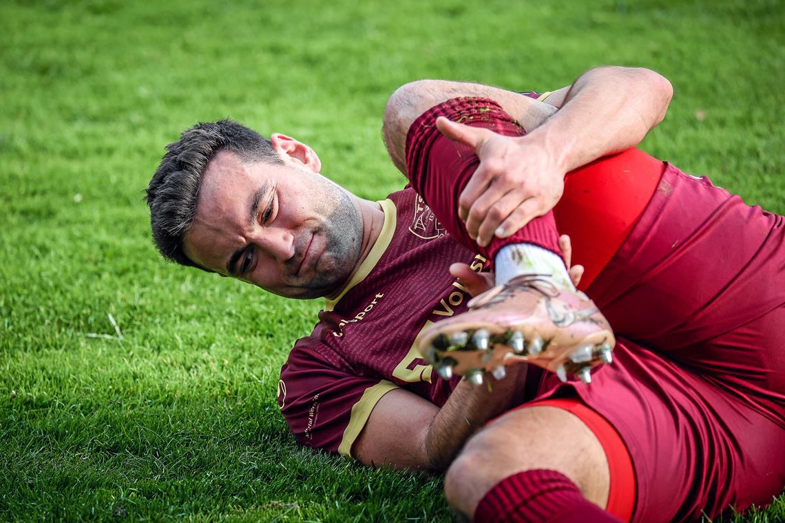 Stürmer Tim Pöhler hat sich im Spiel gegen Neckarsulm verletzt und fehlt der TSG Backnang für mehrere Wochen. Foto: Alexander Becher