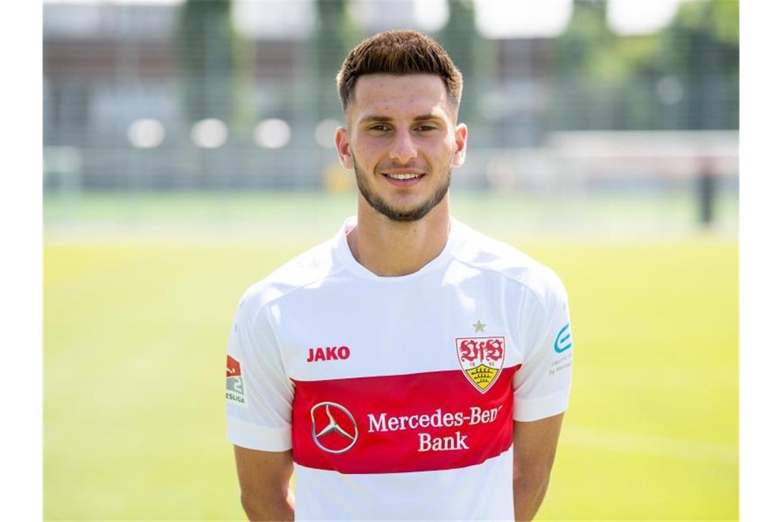 Dajaku wechselt vom VfB zum FC Bayern: Auch Kopacz geht Stuttgarts Leon Dajaku. Foto: Fabian Sommer/Archivbild